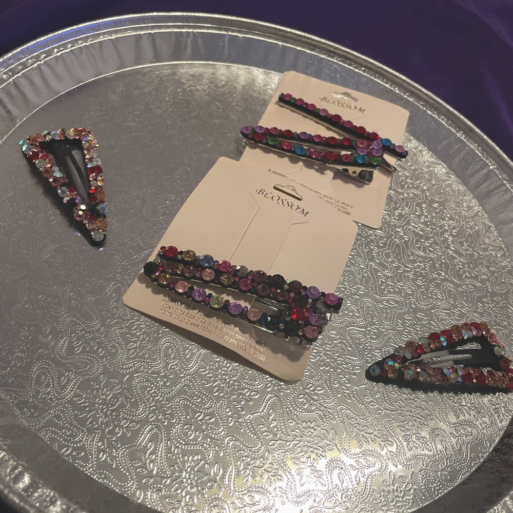 Multicolor hair clips